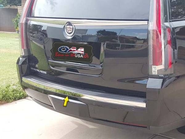 QAA - BI55255 Stainless Steel Rear Bumper Trim 1Pc 2015-2020 Cadillac Escalade QAA