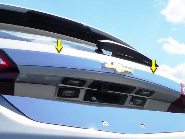 QAA - LB58160 Stainless Steel License Plate Bar Accent 2Pc 2018-2024 Chevrolet Equinox QAA