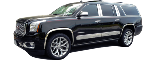 QAA - LBP55295 Chrome Plated ABS plastic Upper Hatch Accent 2Pc 2015-2020 GMC Yukon QAA