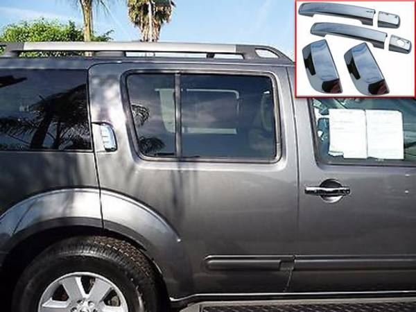 QAA - DH24528 Chrome Plated ABS plastic Door Handle Cover 6Pc 2004-2016 Nissan Armada QAA