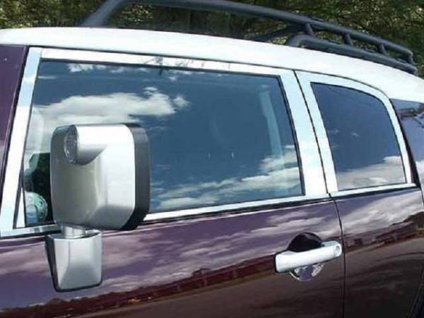 QAA - PP27142 Stainless Steel Pillar Trim 8Pc 2007-2014 Toyota FJ Cruiser QAA