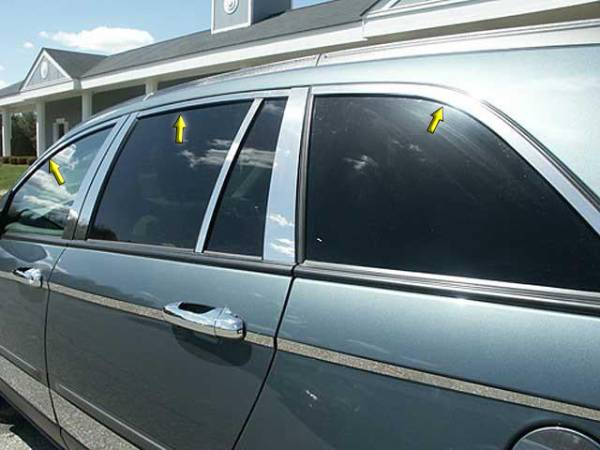 QAA - WP44751 Stainless Steel Window Accent Package 6Pc 2004-2008 Chrysler Pacifica QAA