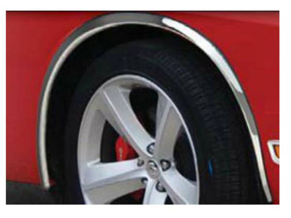 QAA - WZ49915 Molded Stainless Steel Wheel Well Fender Trim 4Pc 2009-2010 Dodge Challenger QAA