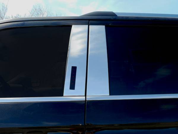 QAA - PP58383 Stainless Steel Pillar Trim 4Pc 2018-2025 Ford Expedition, 2018-2024 Lincoln Navigator QAA