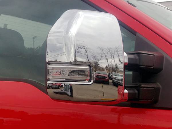 QAA - MC57322 Chrome Plated ABS plastic Mirror Cover 2Pc 2017-2022 Ford F-250 & F-350 Super Duty QAA