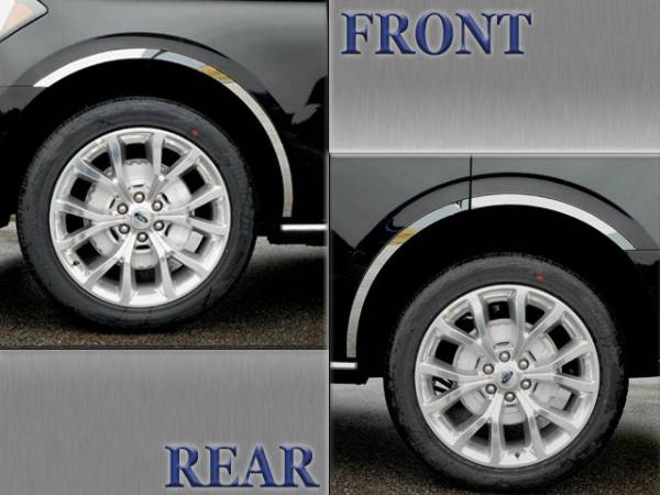 QAA - WQ58383 Stainless Steel Wheel Well Accent 6Pc 2018-2024 Ford Expedition QAA