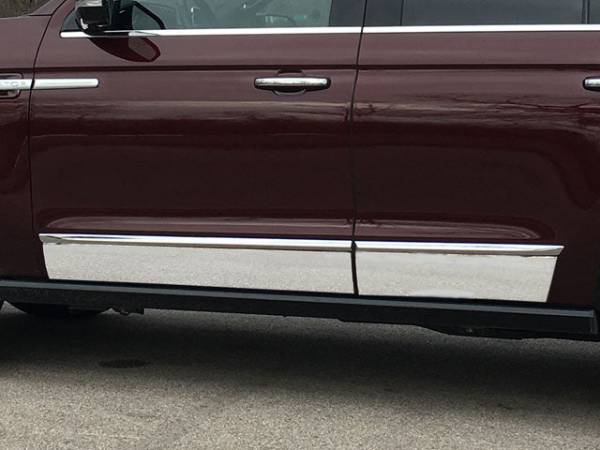 QAA - TH58655 Stainless Steel Rocker Panel Trim 4Pc 2018-2024 Lincoln Navigator QAA