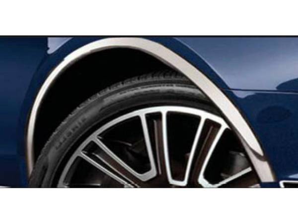 QAA - WZ50351 Molded Stainless Steel Wheel Well Fender Trim 4Pc 2010-2012 Ford Mustang QAA