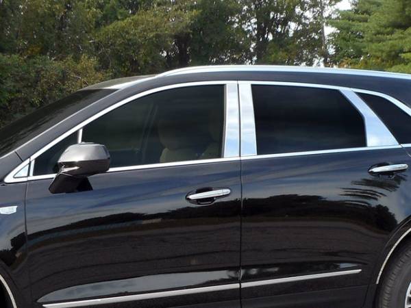 QAA - PP57263 Stainless Steel Pillar Trim 12Pc 2017-2025 Cadillac XT5 QAA