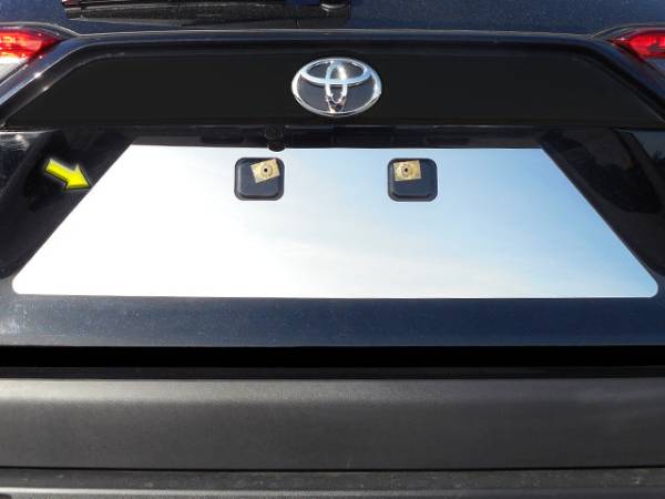 QAA - LP19180 Stainless Steel License Plate Bezel 1Pc 2019-2024 Toyota Rav4 QAA