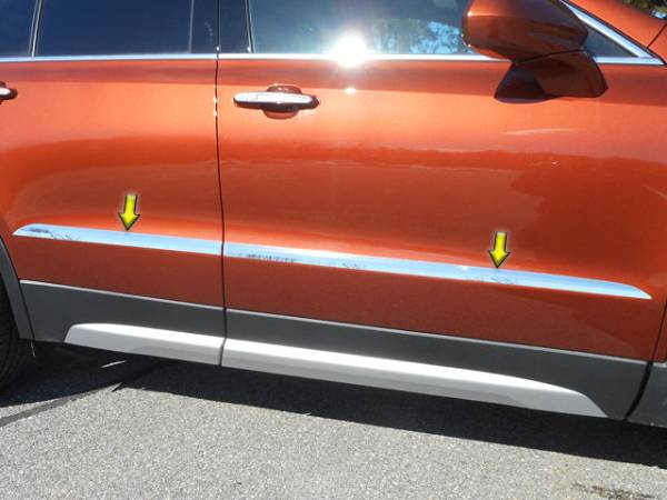 QAA - AT59210 Stainless Steel Side Accent Trim 4Pc 2019-2025 Cadillac XT4 QAA