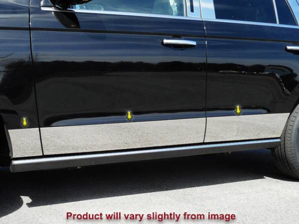 QAA - TH58384 Stainless Steel Rocker Panel Trim 6Pc 2018-2024 Ford Expedition QAA