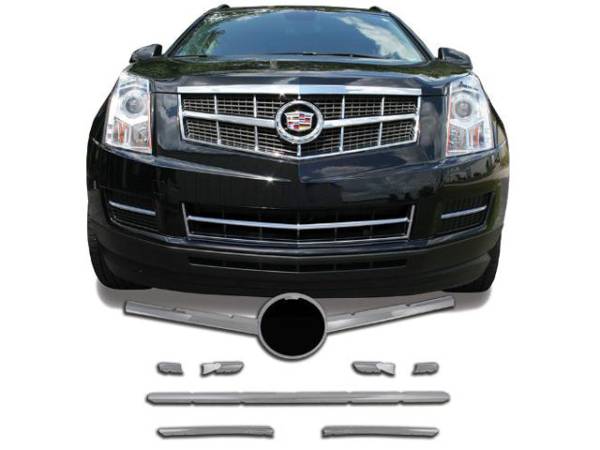 QAA - SGC50260 Chrome Plated ABS plastic Grille Overlay 7Pc 2010-2014 Cadillac SRX QAA