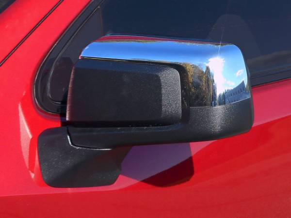 QAA - MC59170 Chrome Plated ABS plastic Mirror Cover 2Pc 2019-2025 Chevrolet Silverado, 2019-2025 GMC Sierra QAA