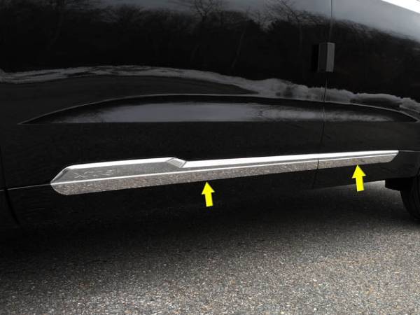 QAA - TH60210 Stainless Steel Rocker Panel Trim 4Pc 2020-2025 Cadillac XT6 QAA