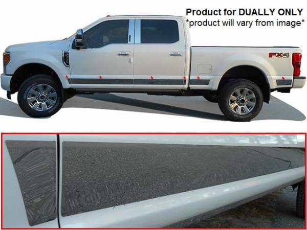 QAA - TH57326 Stainless Steel Rocker Panel Trim 12Pc 2017-2022 Ford F-250 & F-350 Super Duty QAA