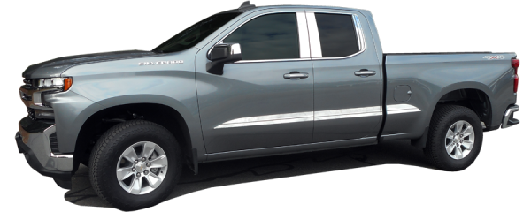 QAA - DH59170 Chrome Plated ABS plastic Door Handle Cover 8Pc 2019-2020 Chevrolet Silverado QAA