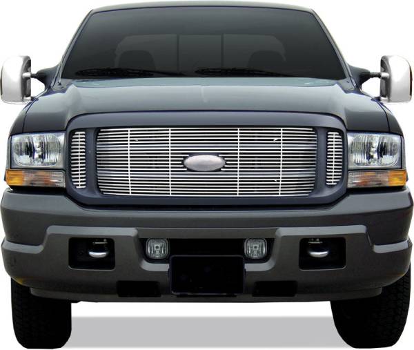 QAA - SGB39322 Stainless Steel Grille Overlay 3Pc 1999-2004 Ford F-250 & F-350 Super Duty QAA