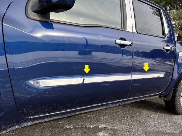 QAA - AT72510 Stainless Steel Side Accent Trim 4Pc 2022-2024 Nissan Frontier QAA