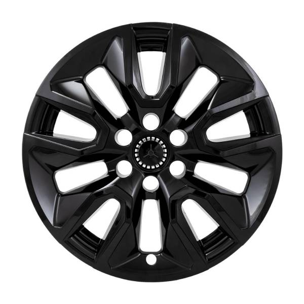 QAA - HUB59174B Gloss Black Plated ABS plastic Wheel Cover Hub Cap 4Pc 2019-2023 Chevrolet Silverado QAA