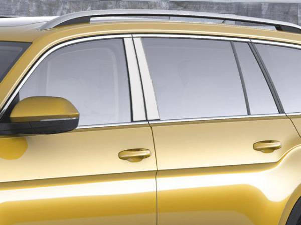 QAA - PP70640 Stainless Steel Pillar Trim 4Pc 2020-2025 Volkswagen Atlas Cross Sport QAA