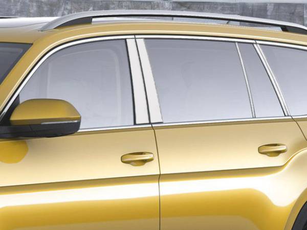 QAA - PP70643 Stainless Steel Pillar Trim 10Pc 2020-2025 Volkswagen Atlas Cross Sport QAA