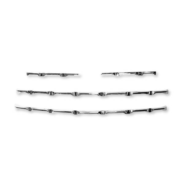 QAA - SGC63170 Chrome Plated ABS plastic Grille Overlay 4Pc 2022-2025 Chevrolet Silverado QAA