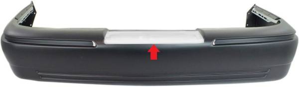 QAA - BC38480-1 Stainless Steel Bumper Cap Trim 1Pc 1998-2000 Mercury Grand Marquis QAA