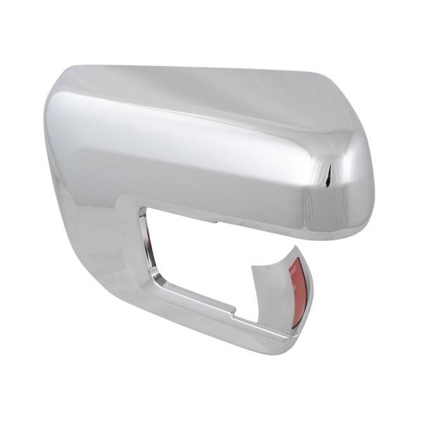 QAA - MC61310 Chrome Plated ABS Plastic Mirror Cover 2Pc 2021-2025 Ford F-150 with Turn Signal and Blindspot Sensor QAA