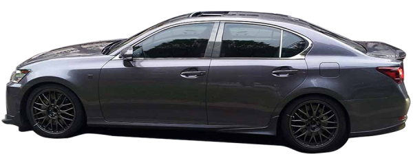 QAA - PP26108 Stainless Steel Pillar Trim 4Pc 2006-2011 Lexus GS QAA