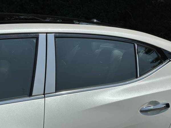 QAA - PP16541 Stainless Steel Pillar Trim 6Pc 2016-2023 Nissan Maxima QAA