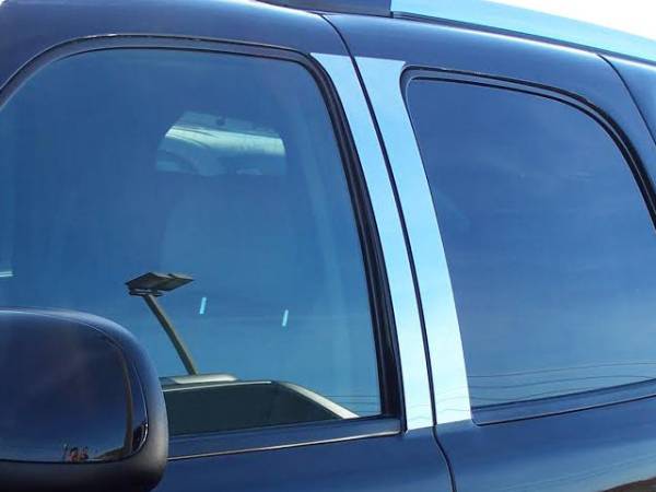 QAA - Copy of PP42255 Stainless Steel Pillar Trim 4Pc 2002-2006 Cadillac Escalade QAA