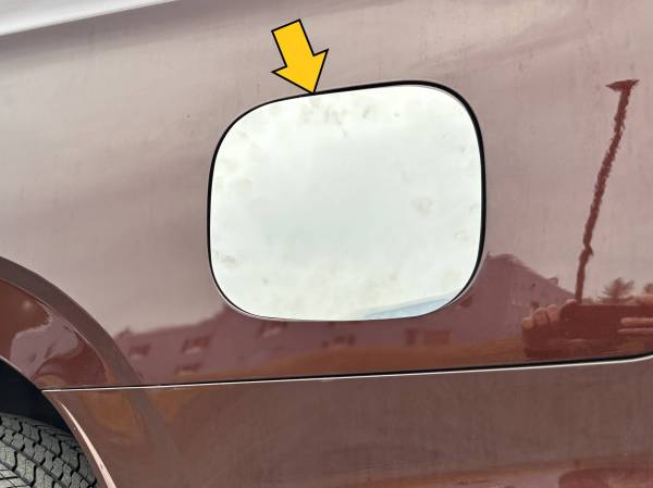 QAA - GC61255 Stainless Steel Gas Cap Door Trim 1Pc 2021-2026 Cadillac Escalade QAA