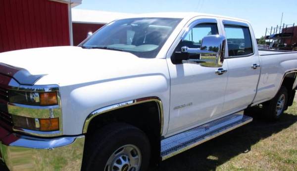 QAA - WZ56181 Molded Stainless Steel Wheel Well Fender Trim 4Pc 2016-2019 Chevrolet Silverado QAA