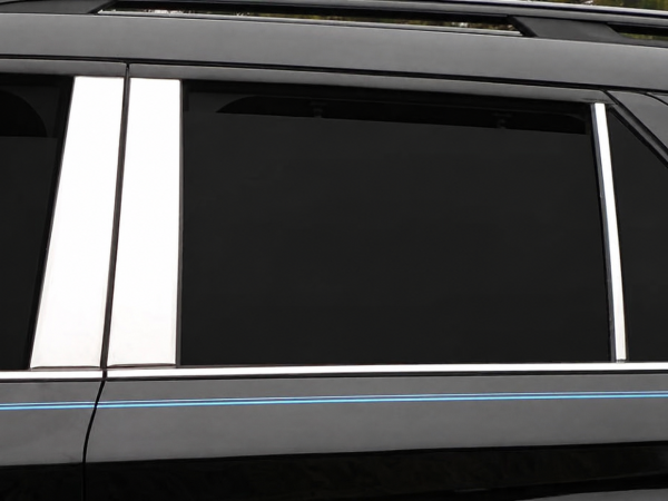 QAA - PP60334 Stainless Steel Pillar Trim 6Pc 2020-2026 Ford Explorer QAA