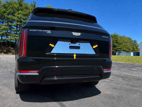 QAA - LP65230 Stainless Steel License Plate Bezel 1Pc 2025-2026 Cadillac Escalade IQ & IQL QAA