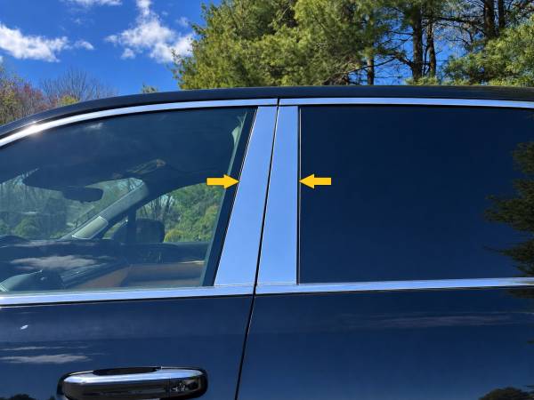 QAA - PP65230 Stainless Steel Pillar Trim 4Pc 2025-2026 Cadillac Escalade IQ & IQL QAA