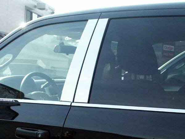 QAA - PP54920 Stainless Steel Pillar Trim 2Pc 1994-2001 Dodge Ram 2Door QAA
