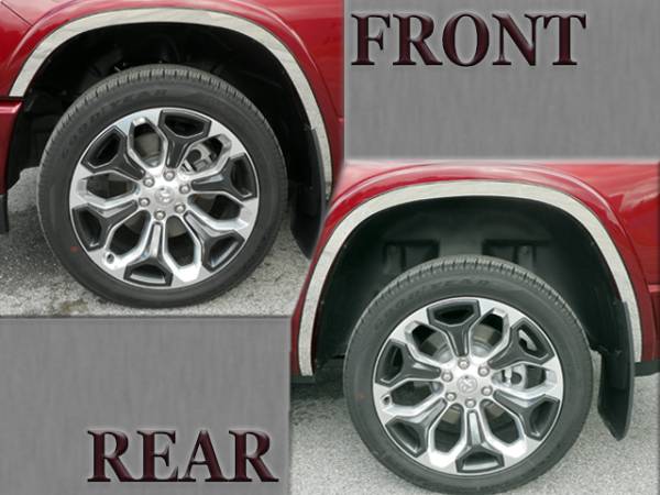 QAA - WQ65935 Stainless Steel Wheel Well Accent 4Pc 2025-2026 Ram 1500 QAA