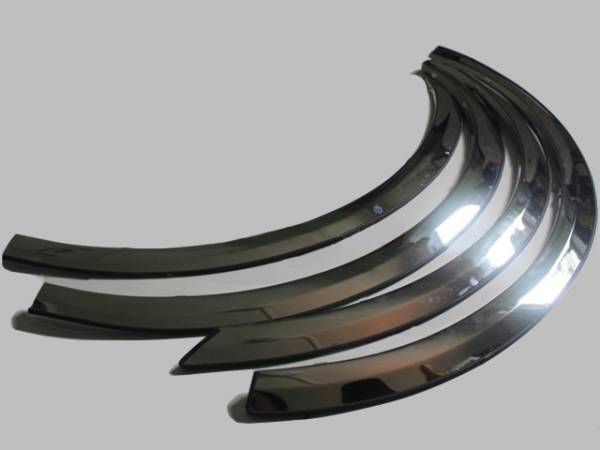 QAA - WZ49340 Molded Stainless Steel Wheel Well Fender Trim 4Pc 2009-2019 Ford Flex QAA