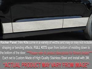 QAA - TH87970 Stainless Steel Rocker Panel Trim 6Pc 1986-1989 Acura Integra QAA - Image 1