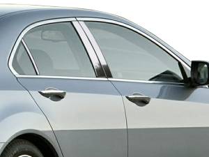 PP29291 Stainless Steel Pillar Trim 6Pc 2009-2014 Acura TSX QAA