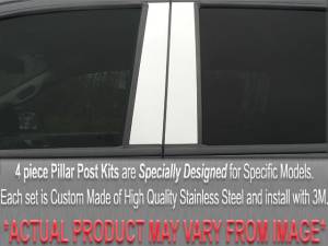 PP25620 Stainless Steel Pillar Trim 4Pc 2001-2005 Audi A4 QAA