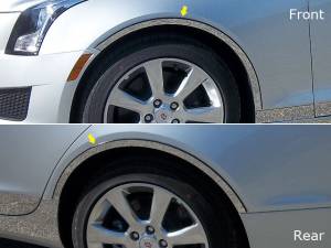 WQ53235 Stainless Steel Wheel Well Accent 4Pc 2013-2018 Cadillac ATS QAA