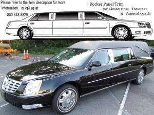 TH40254 Stainless Steel Rocker Panel Trim 4Pc 2006-2011 Cadillac DTS QAA