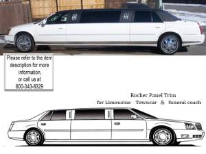 QAA - TH46257 Stainless Steel Rocker Panel Trim 14Pc 2006-2011 Cadillac DeVille, 2006-2011 Cadillac DTS QAA - Image 1