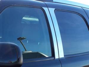 PP42255 Stainless Steel Pillar Trim 4Pc 2002-2006 Cadillac Escalade QAA