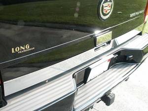 RT42255 Stainless Steel Tailgate Accent 2Pc 2002-2006 Cadillac Escalade QAA