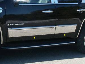 TH47255 Stainless Steel Rocker Panel Trim 4Pc 2007-2014 Cadillac Escalade QAA