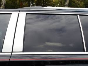 PP55196 Stainless Steel Pillar Trim 6Pc 2015-2020 Cadillac Escalade, 2015-2020 Chevrolet Suburban, 2015-2020 Chevrolet Tahoe, 2015-2020 GMC Yukon QAA